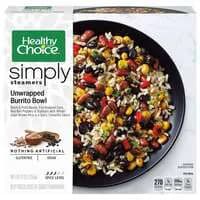 Healthy Choice Simply Steamers Unwrapped Burrito Bowl Vegan Frozen Meal