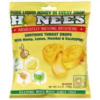 Honees Honey Lemon Menthol Eucalyptus Cough Drops