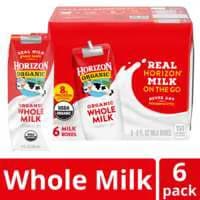 Horizon Organic Whole Milk Boxes - 6 pk Shelf Stable