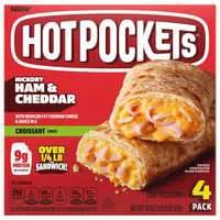 HOT POCKETS Ham & Cheese Croissant Crust Sandwiches - 4 ct Frozen