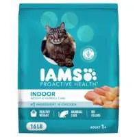 IAMS Proactive Health Indoor Weight & Hairball Chicken Turkey Dry Cat Food
