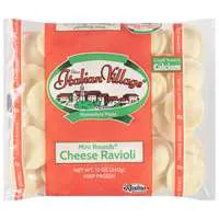 Italian Village Mini Rounds Cheese Ravioli Pasta Frozen