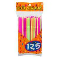 Items 4 U ! Flex Straws Neon