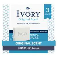 Ivory Gentle Original Scent Soap Bars - 3 ct