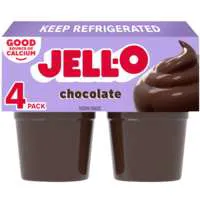 Jell-O Chocolate Pudding Snack Cups - 4 ct