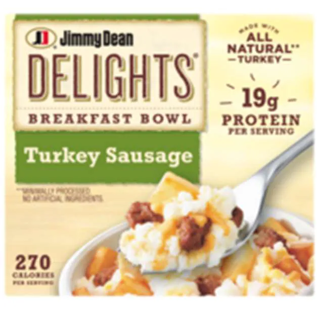 Jimmy Dean Delights Turkey Sausage Breakfast Bowl Frozen Meal