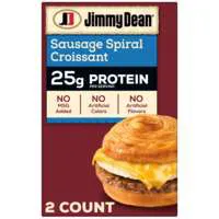 Jimmy Dean Protein Breakfast Sausage Croissant Sandwiches - 2 ct Frozen