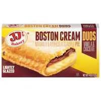 JJ's Bakery Duos Boston Cream Pie Lightly Glazed Vanilla & Chocolate
