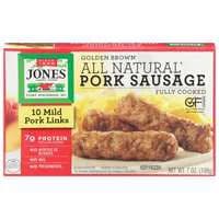 Jones Dairy Farm Golden Brown Mild Pork Breakfast Sausage Links - 10 ct