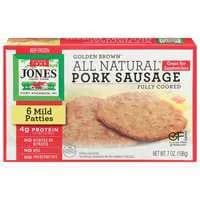 Jones Dairy Farm Golden Brown Mild Pork Breakfast Sausage Patties - 6 ct