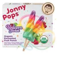 JonnyPops Organic Dairy Free Unicorn Twist Fruit Punch Pops - 6 ct Frozen