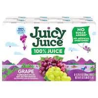 Juicy Juice No Added Sugar 100% Grape Juice Boxes - 8 pk