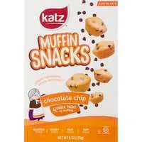 Katz Gluten Free Chocolate Chip MuƯin Snacks - 4 ct Frozen