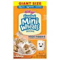 Kellogg's Frosted Mini Wheats Original High Fiber Whole Grain Cereal Giant