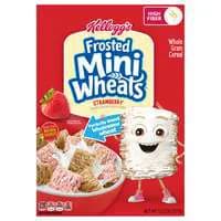 Kellogg's Frosted Mini Wheats Strawberry High Fiber Whole Grain Cereal