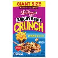 Kellogg's Raisin Bran Crunch Whole Grain Cereal with Fiber Giant Size