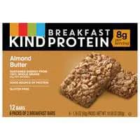 KIND Gluten Free Almond Butter Protein Breakfast Bars - 6 ct