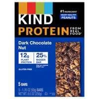 KIND Gluten Free Dark Chocolate Nut 12g Plant Protein Bars - 5 ct