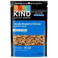 KIND Healthy Grains Gluten Free Vanilla Blueberry Granola with Flax Seeds