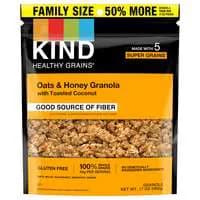 KIND Healthy Grains Oats & Honey Granola with Toasted Coconut Family Size