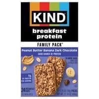 KIND Peanut Butter Banana Dark Chocolate Breakfast Bars Family Pack - 12ct