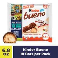 Kinder Bueno Milk Chocolate & Hazelnut Cream Snack Size Chocolate Bars