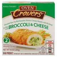 Koch Foods Oven Cravers Chicken Breast StuƯed w/Broccoli & Cheese - 2 ct