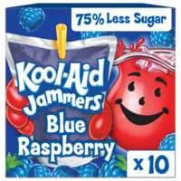 Kool-Aid Jammers Blue Raspberry Juice Drink Pouches - 10 pk