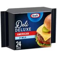 Kraft Deli Deluxe Reduced Fat Yellow American Cheese Slices - 24 ct