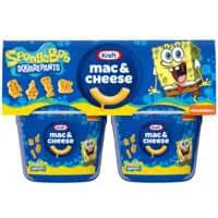 Kraft SpongeBob SquarePants Mac & Cheese Dinner Microwaveable Cup - 4 ct
