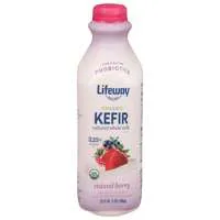 Lifeway Organic Probiotic Whole Milk Mixed Berry Kefir