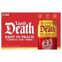 Liquid Death Rest in Peach Flavored Tea - 6 pk