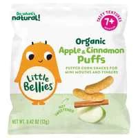 Little Bellies Organic Apple & Cinnamon PuƯs Corn Snacks 7+ Months