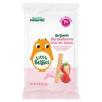 Little Bellies Organic Strawberry Pick-Me Sticks PuƯed Corn Snack 7+m