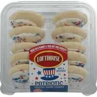 Lofthouse Patriotic Frosted Sugar Cookies - 10 ct
