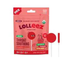 Lolleez Kids Organic Throat Soothing Pops Variety Pack - 15 ct