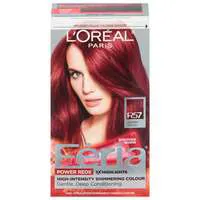 L'Oreal Feria Power Red Permanent Haircolour Gel Intense Medium Aubur R57