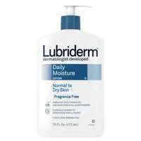 Lubriderm Daily Moisture Lotion Normal to Dry Skin Fragrance Free Pump