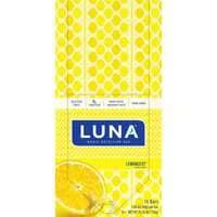 LUNA Organic Gluten Free Lemonzest Protein Snack Bars - 15 ct