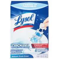 Lysol Atlantic Fresh Click Gel Toilet Bowl Cleaner - 6 ct