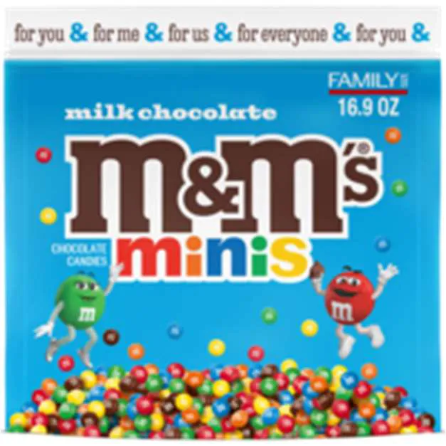 M&M's Milk Chocolate Candy Minis Family Size