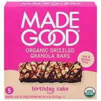 Made Good Organic Chocolate Drizzled Birthday Cake Granola Bar - 5 ct