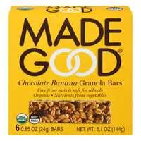 Made Good Organic Gluten & Nut Free Chocolate Banana Granola Bars - 6 ct