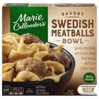Marie Callender's Savory Swedish Meatballs Bowl Frozen Meal
