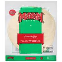 Mayan Farm Traditional Recipe Burrito Size Flour Tortillas 10 Inch - 8 ct