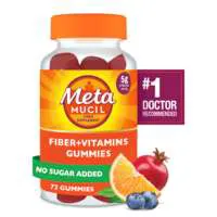 MetaMucil No Sugar Added Citrus Flavored Fiber & Vitamins Gummies