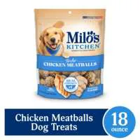 Milo's Kitchen Homestyle Chicken Meatballs Dog Treats