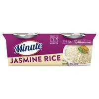 Minute 60 Second Microwave White Jasmine Rice Cups - 2 ct