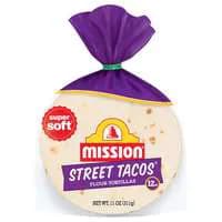 Mission Super Soft Street Taco Flour Tortillas 4.5 Inch - 12 ct