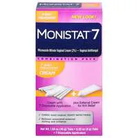 Monistat 7 Vaginal Antifungal + External Cream 7-Day Treatment